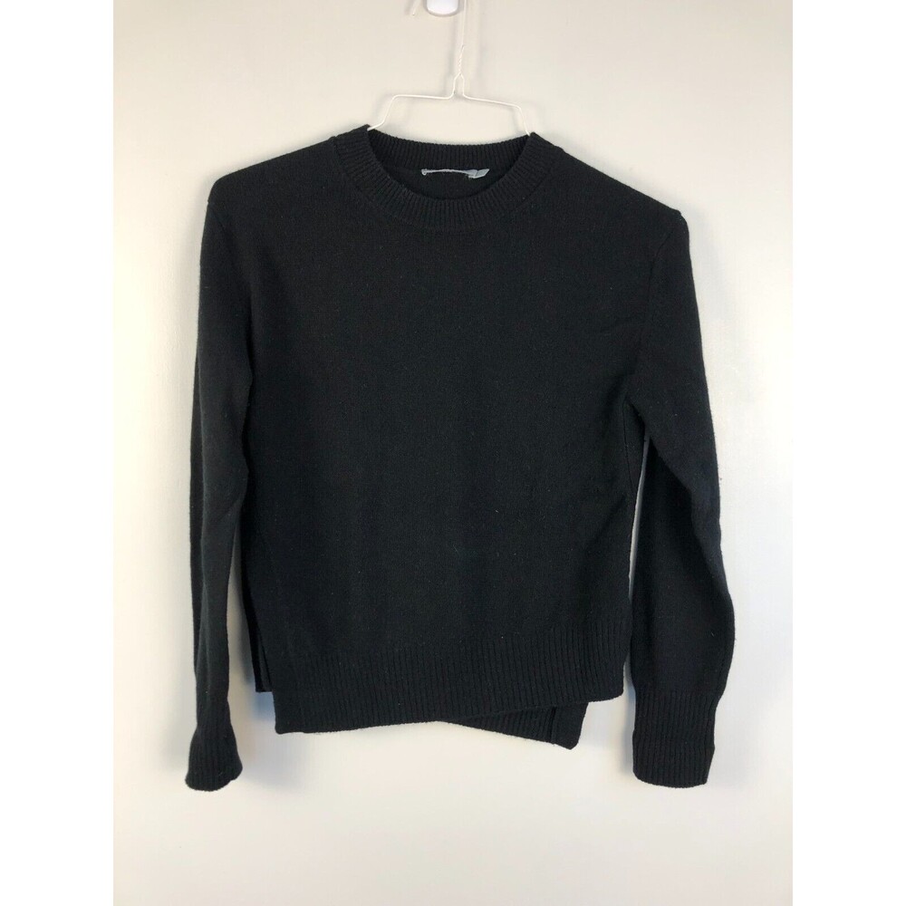 Vince Womens Long Sleeves Pullover Sweater Black Size Extra Small XS